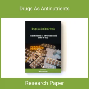 Drugs As Antinutrients - A Research Paper by Margaret Moss